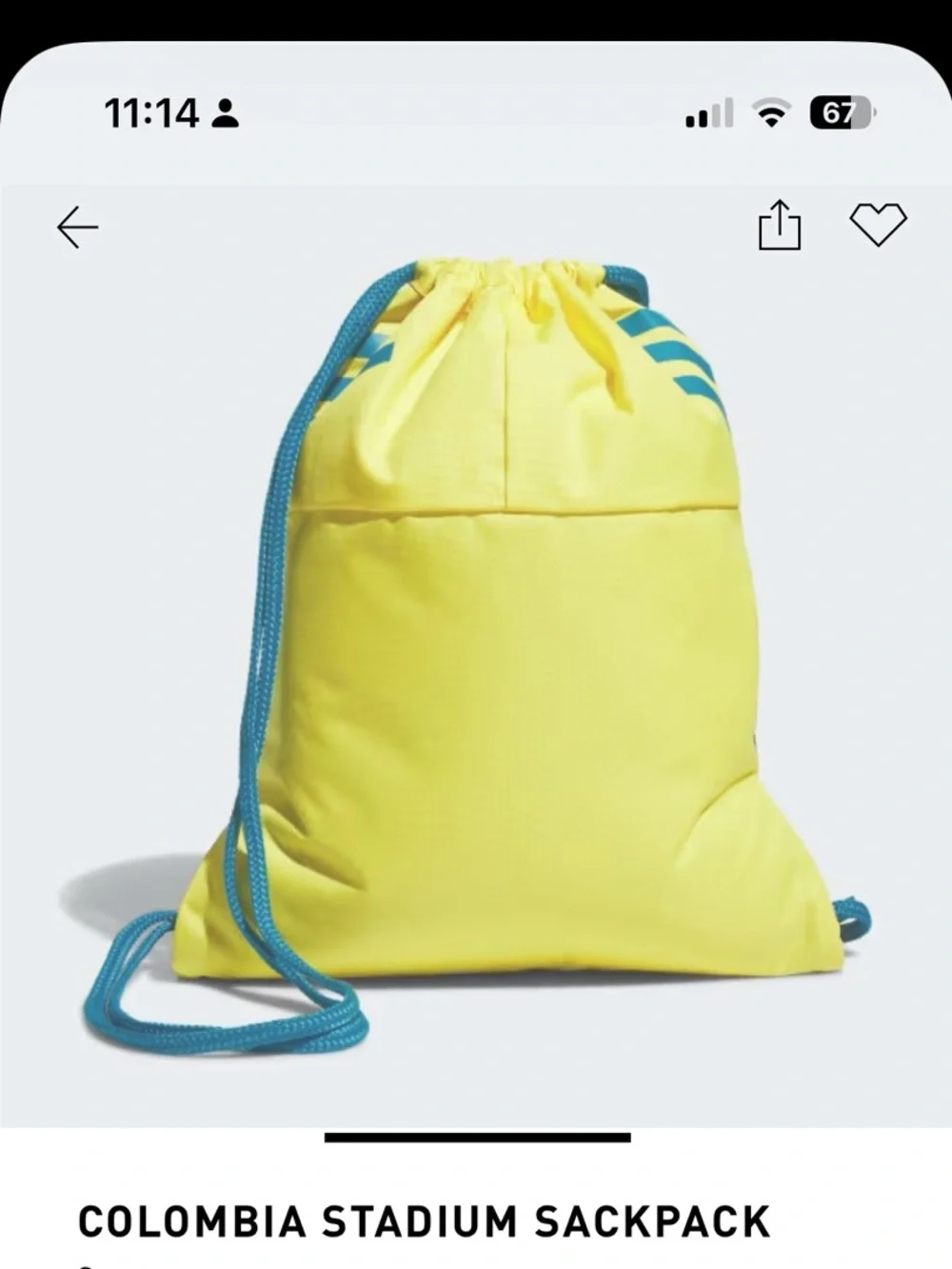 adidas colombia backpack South Park Towelie Premium Dimensions are 14.0 inches in width NWTS Adidas Columbia Stadium Sackpack.